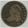 Image 1 : 1820 BUST DIME VG+