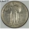 Image 1 : 1917 T2 STANDING LIBERTY QUARTER VF+