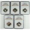 Image 1 : SET OF 2004-S SILVER STATEHOOD QUARTERS NGC PF 69 UC