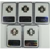 Image 2 : SET OF 2005-S SILVER STATEHOOD QUARTERS NGC PF 69 UC
