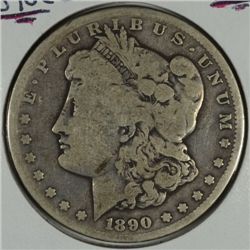 1890-CC MORGAN DOLLAR GOOD