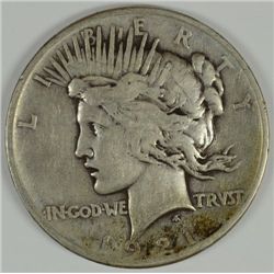 1921 PEACE DOLLAR VG/FINE