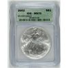 Image 1 : 2002 SILVER AMERICAN EAGLE ICG MS70