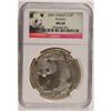 Image 1 : 2001 1 OZT .999 FS CHINA PANDA NGC MS68