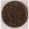 Image 1 : 1851 HALF CENT F/VF (DAMAGED)