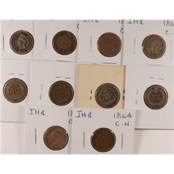 10-1864 CN INDIAN HEAD CENTS AVG CIRC