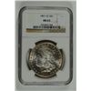 Image 1 : 1891-CC MORGAN SILVER DOLLAR, NGC MS-63