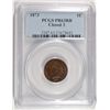 Image 1 : 1873 CLOSED 3 PROOF INDIAN HEAD CENT PCGS PR 63 RB