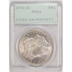 1902-O MORGAN DOLLAR PCGS MS64 OGH