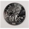 Image 3 : HALF TROY POUND, ( 6 TROY OUNCES  )  ,999 SILVER REPLICA AMERICAN SILVER EAGLE