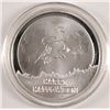 Image 2 : "HAPPY HALLOWEEN" ONE OUNCE .999  SILVER ART ROUND,  WITCH RIDING BROOM