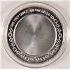 Image 3 : "HAPPY HALLOWEEN" ONE OUNCE .999  SILVER ART ROUND,  WITCH RIDING BROOM