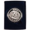 Image 1 : "HAPPY HALLOWEEN" ONE OUNCE .999  SILVER ART ROUND, JACK O LANTERN