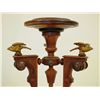 Image 2 : Victorian Walnut Pedestal With Cast Metal Birds