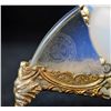 Image 2 : Czechoslovakia Opalescent Gold Gilt Mounted Vase