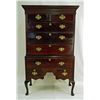 Image 2 : English Queen Anne Mahogany Highboy Secretary