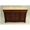 Image 1 : Carved Oak French Renaissance Marble Top Server