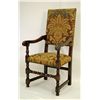 Image 2 : Set of Six High Back Jacobean Oak Armchairs
