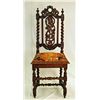 Image 2 : Set of 4 Jacobean-style English Oak Side Chairs
