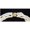 Image 2 : Six Strand Pearl Necklace with 14 K Gold Clasp
