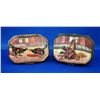 Image 1 : 19th Century Battersea Boxes, With Fighting Cocks