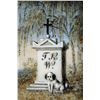 Image 2 : Hand Painted 19th Century Ivory Mourning Pin