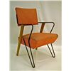 Image 2 : Six Mid Century Modern Chairs with Iron and Oak