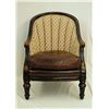 Image 2 : Leather and Fabric Chair by Vanguard Furniture