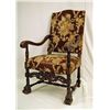 Image 1 : 19th Century Jacobean English Oak Armchair