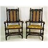 Image 1 : Pair of 19th Century English Oak Armchairs