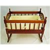 Image 2 : Cherry Baby Cradle with Turned Spindles