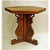 Image 1 : Jacobean Style Mahogany Hexagon Side Table
