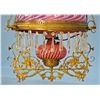 Image 2 : Victorian Cranberry Opalescent Light Fixture