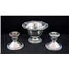 Image 1 : Sterling Silver Nut Dish and Candle Holders