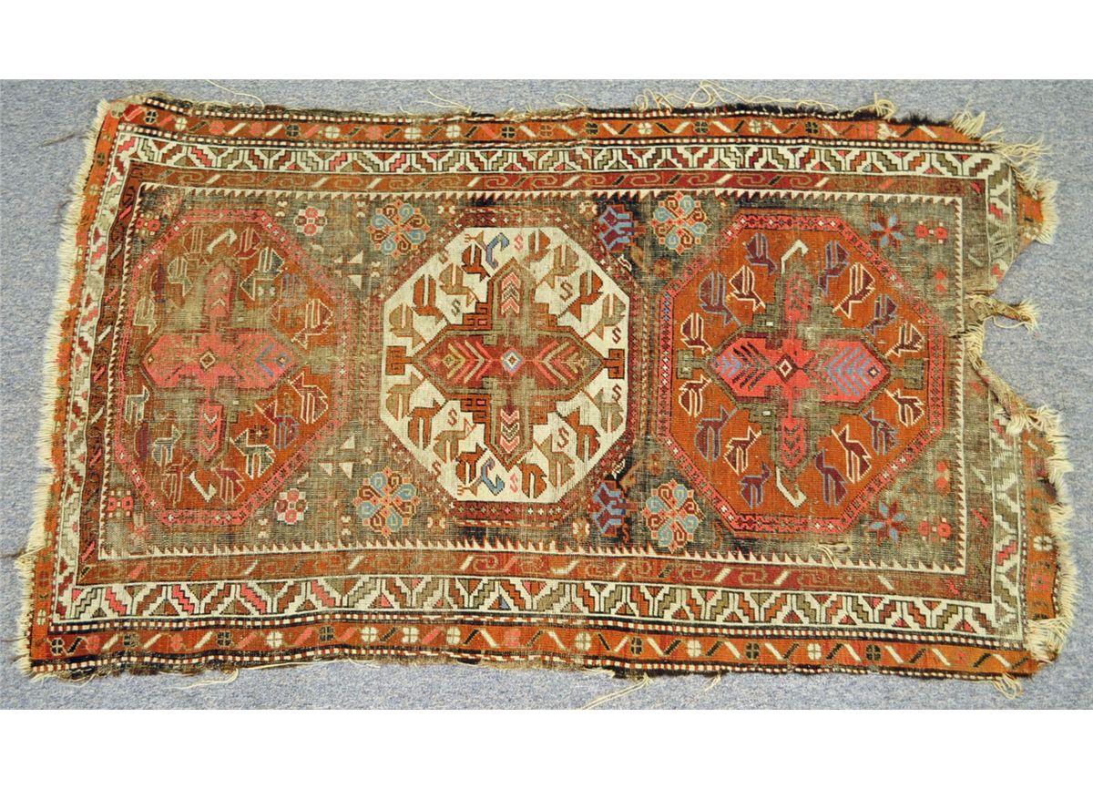 Handmade Persian Prayer Rug 3`7