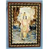 Image 1 : Framed Porcelain Plaques of Hindu Goddess Vishnu