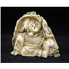 Image 2 : Two Carved Ivory Netsukes, Turtle Shells with Men