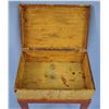 Image 2 : Small Trunk with Wallpaper Cover on Rust Stand