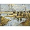 Image 2 : Indecipherable Signature, Landscape, Oil On Board