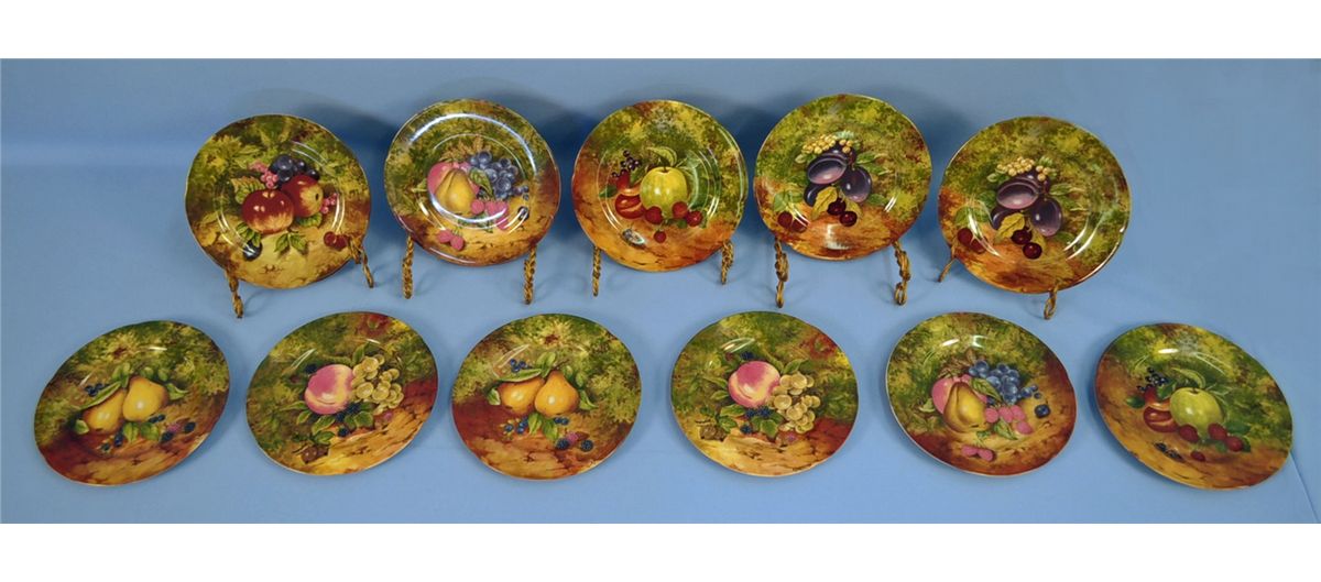 10 Rochard Limoges, Still Life Salad Plates