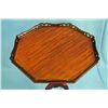 Image 2 : Carved Mahogany Tea Table with Pie Crust Top