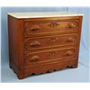 Image 2 : Mid 19th Century Walnut Chest w/ Marble Top