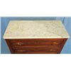 Image 3 : Mid 19th Century Walnut Chest w/ Marble Top