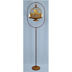 Hendryx Brass Bird Cage and Stand