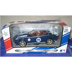 Blue Die Cast Jaguar XK 180