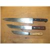 Image 1 : 3-Vintage Butcher Knives