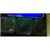 Image 1 : 3-Vaseline Glass Salad Plates