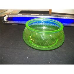 Vaseline Glass Bowl