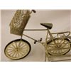 Image 1 : Gold Tone Metal Bike With  Front & Side Carrier