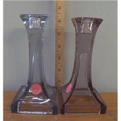 Vintage Crystal Candle Holders